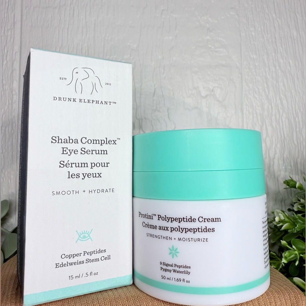 Drunk Elephant Protini Polypeptide Cream and Shaba Eye Serum